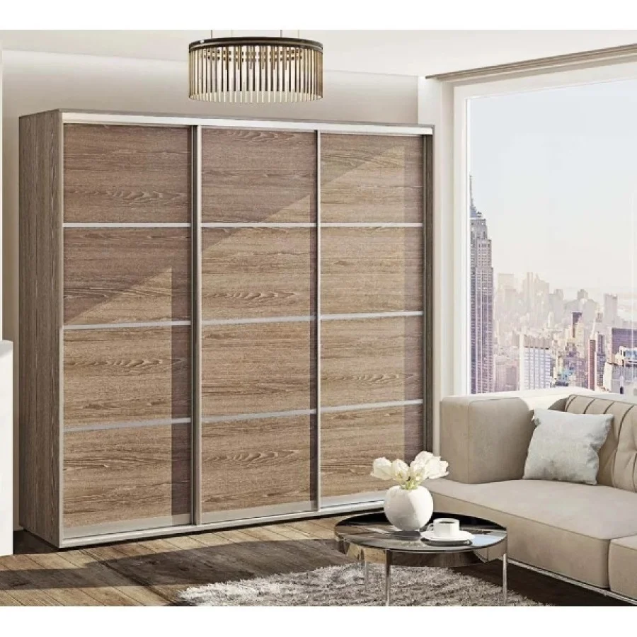 Sliding wardrobe 2.5 m "From 4 parts" three-door order